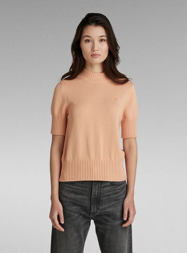 Core Mock Knitted Sweater
